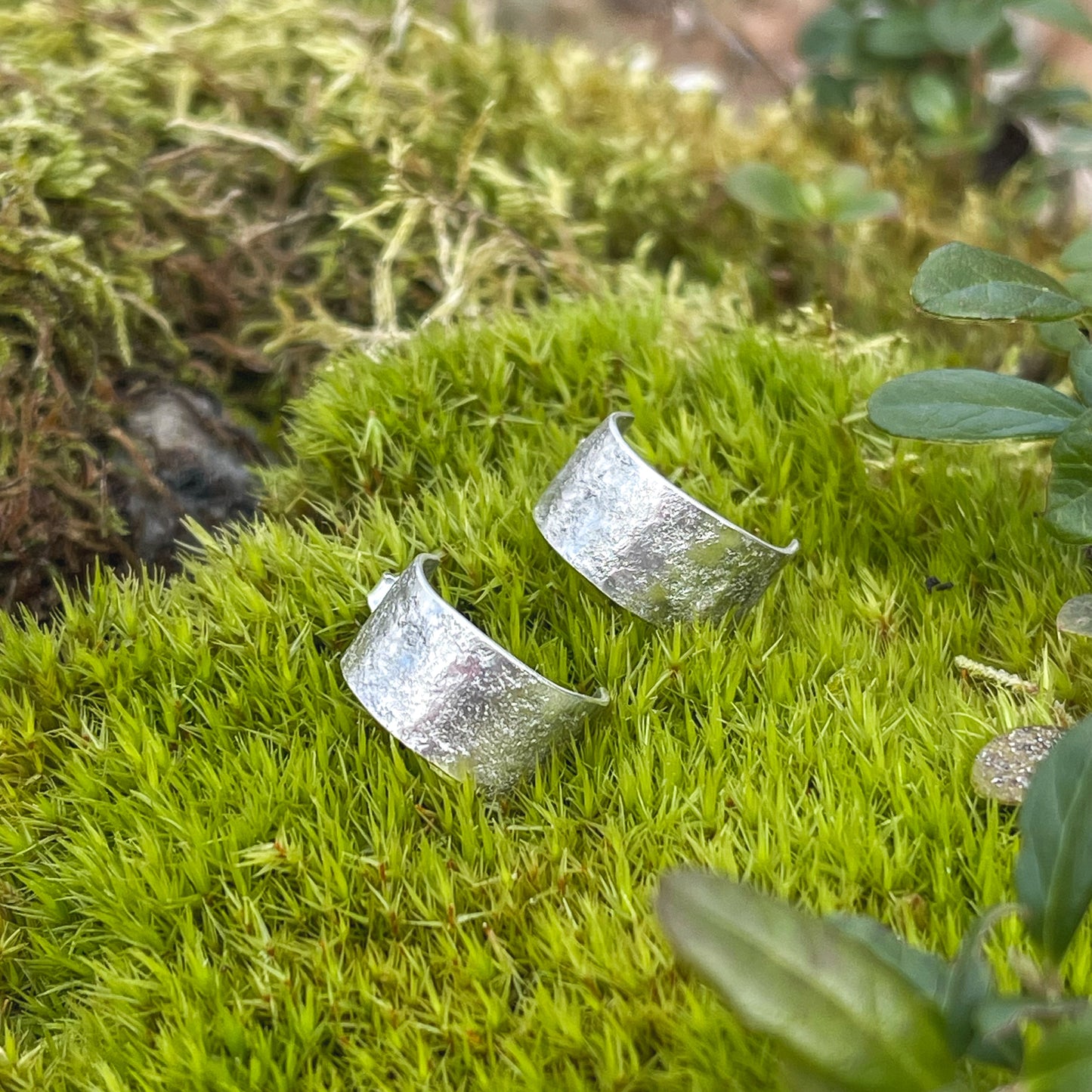 Lofoten Jewelry Sølv Creole Ørepynt "SteinPreg"