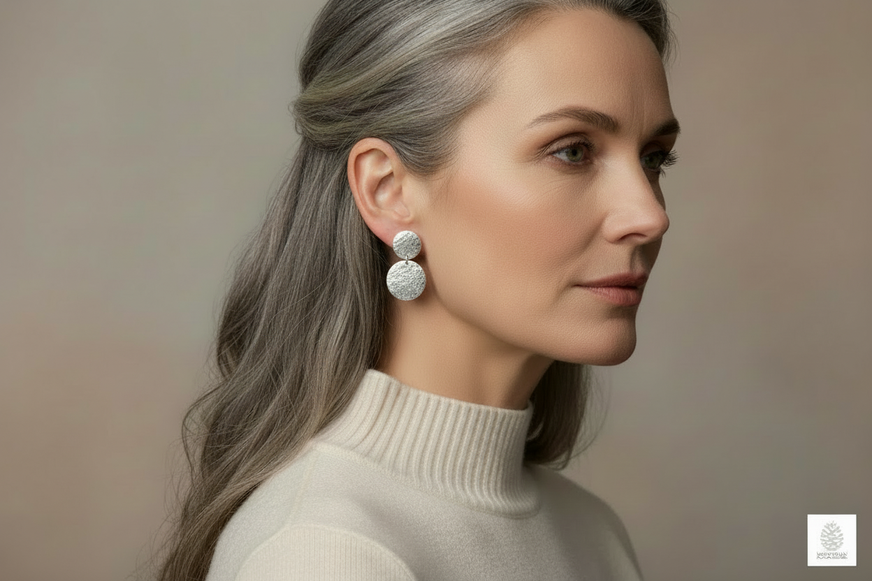 Lofoten Jewelry Sølv Ørepynt "SteinPreg"