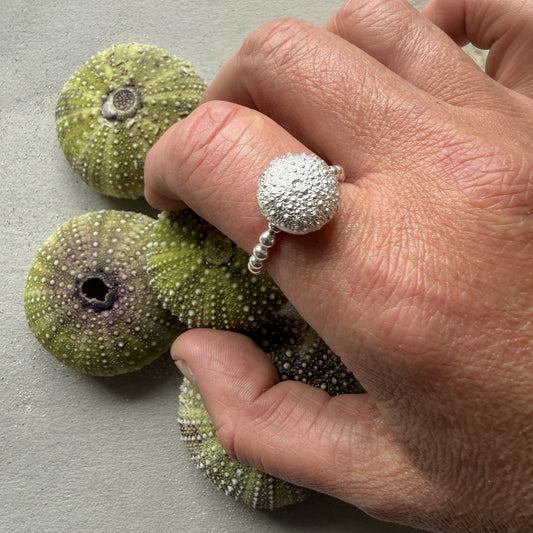 Kleiner Seeigelring aus Silber | Lofoten Jewelry