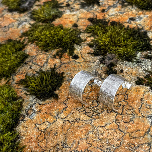 Lofoten Jewelry Sølv Creole Ørepynt "SteinPreg"