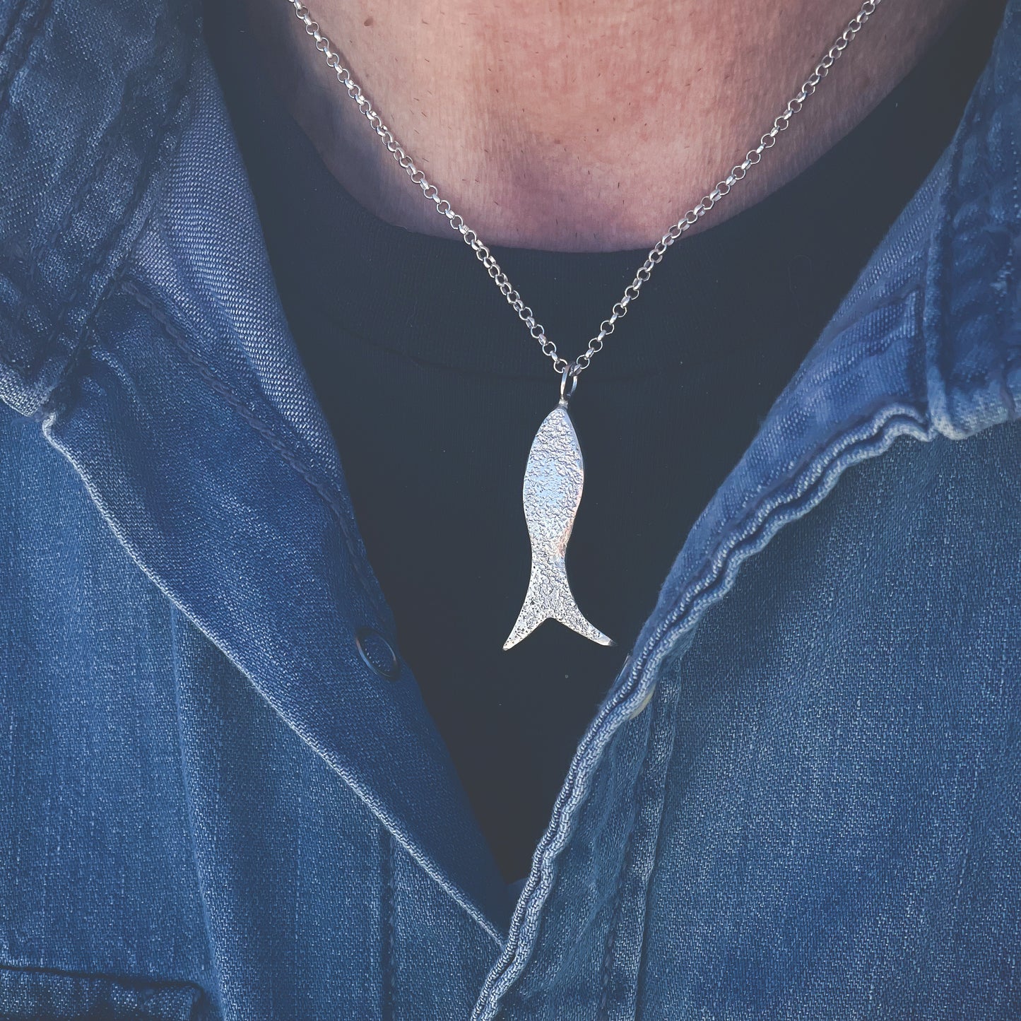 Lofoten Jewelry Sølv Halskjede "Sandfisk"