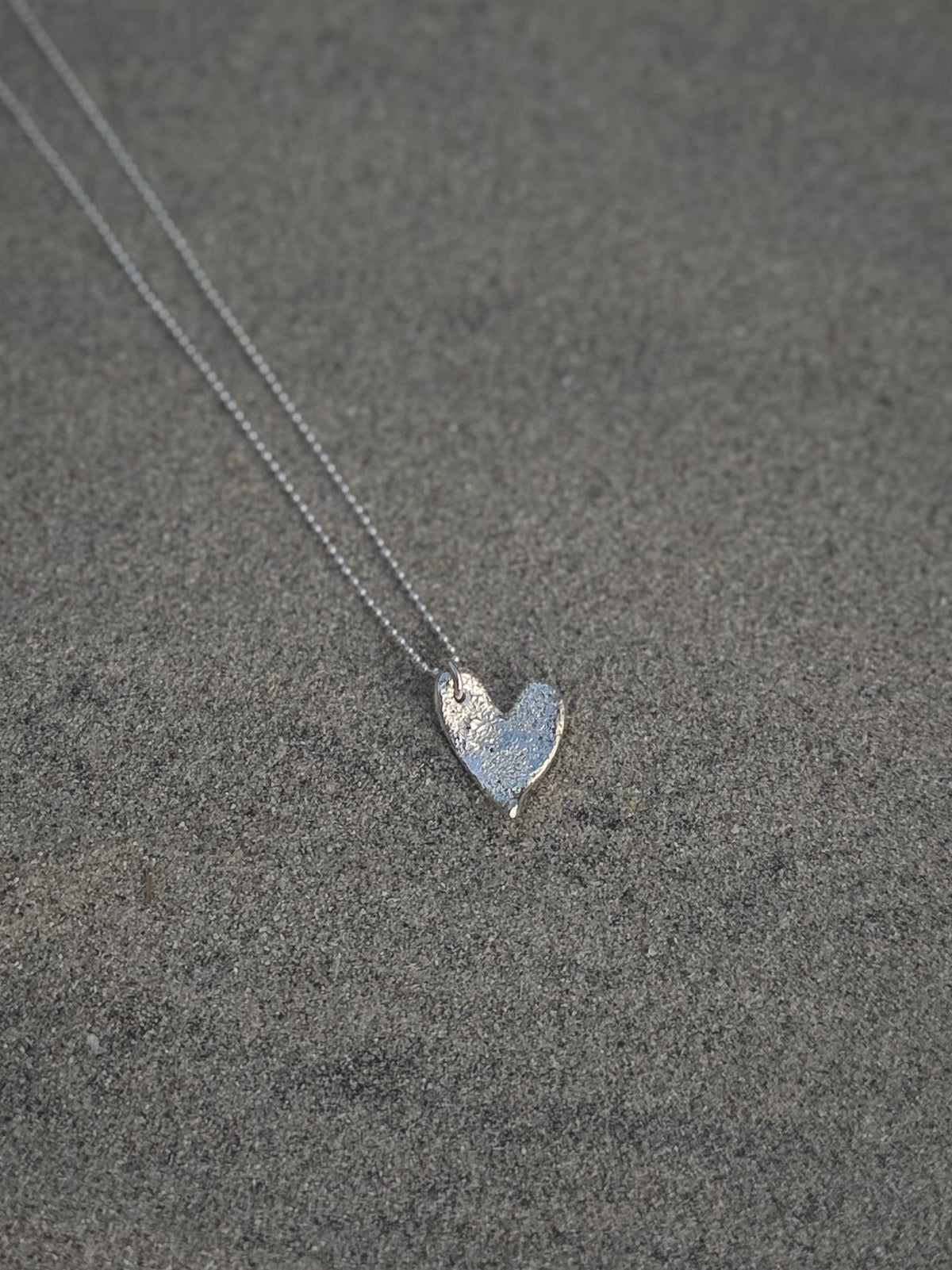 SandSpor Herz - Halskette aus Silber | Lofoten Jewelry