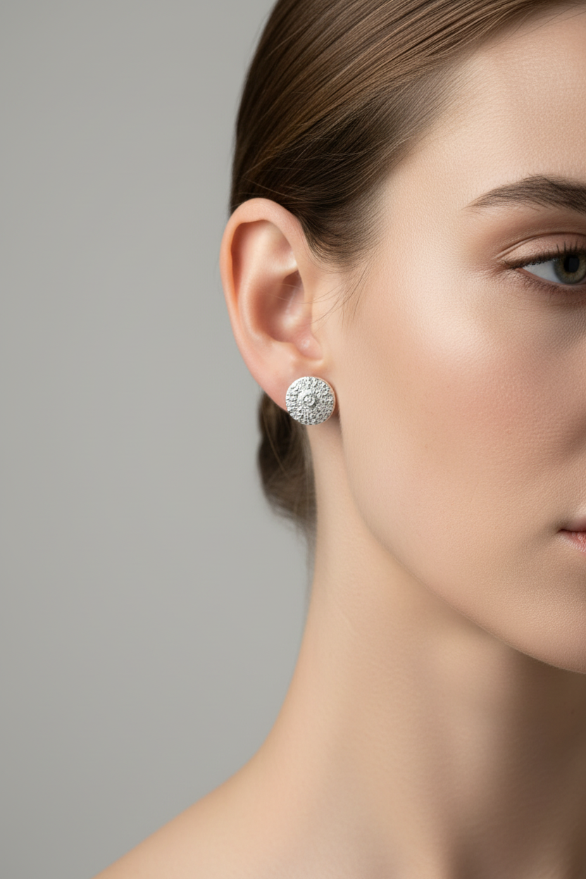 Lofoten Jewelry Sølv Øredobber " Kråkebolle"